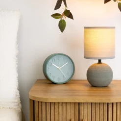 Lampka stołowa Timeo szara Matowa 25 cm * Atmosphera Clearance