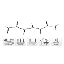 Lampki choinkowe 480 led biały zimny * H&S Decoration Online