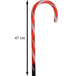 Lampki ogrodowe w kształcie lasek cukrowych LED 6 szt. h47 cm * H&S Decoration Best