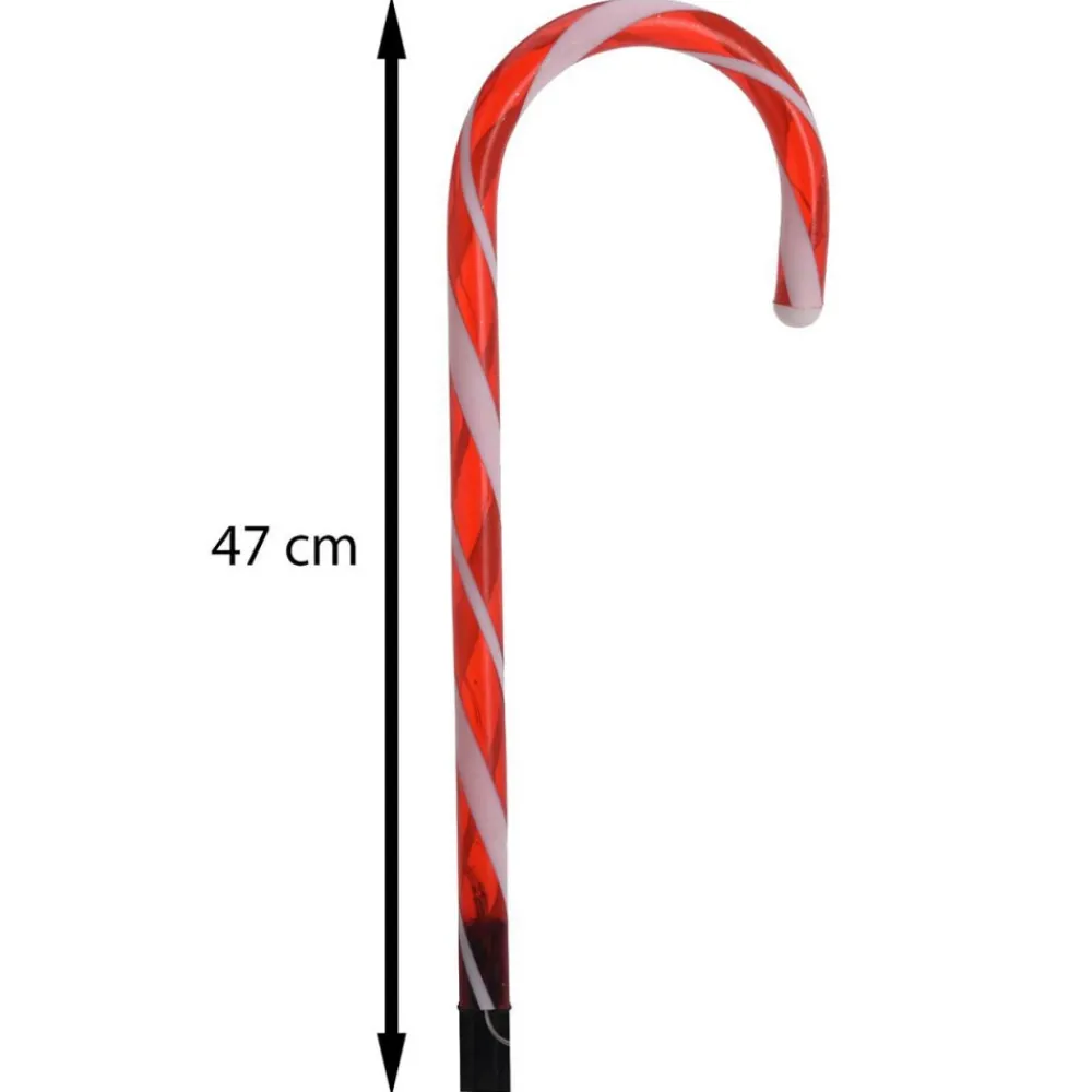 Lampki ogrodowe w kształcie lasek cukrowych LED 6 szt. h47 cm * H&S Decoration Best