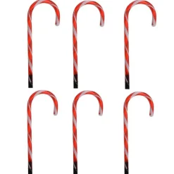 Lampki ogrodowe w kształcie lasek cukrowych LED 6 szt. h47 cm * H&S Decoration Best