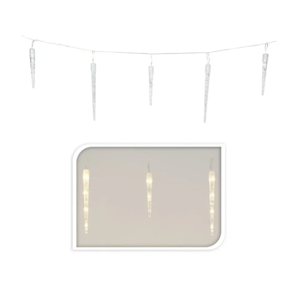Lampki Sople 72 led ciepły biały + timer * H&S Decoration Best