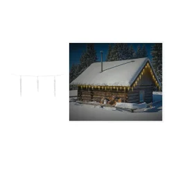 Lampki Sople 72 led ciepły biały + timer * H&S Decoration Best