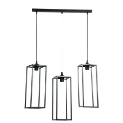 Lampy sufitowa geometryczna czarna 60 cm LOFT