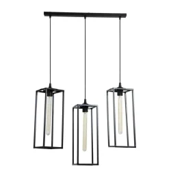 Lampy sufitowa geometryczna czarna 60 cm LOFT