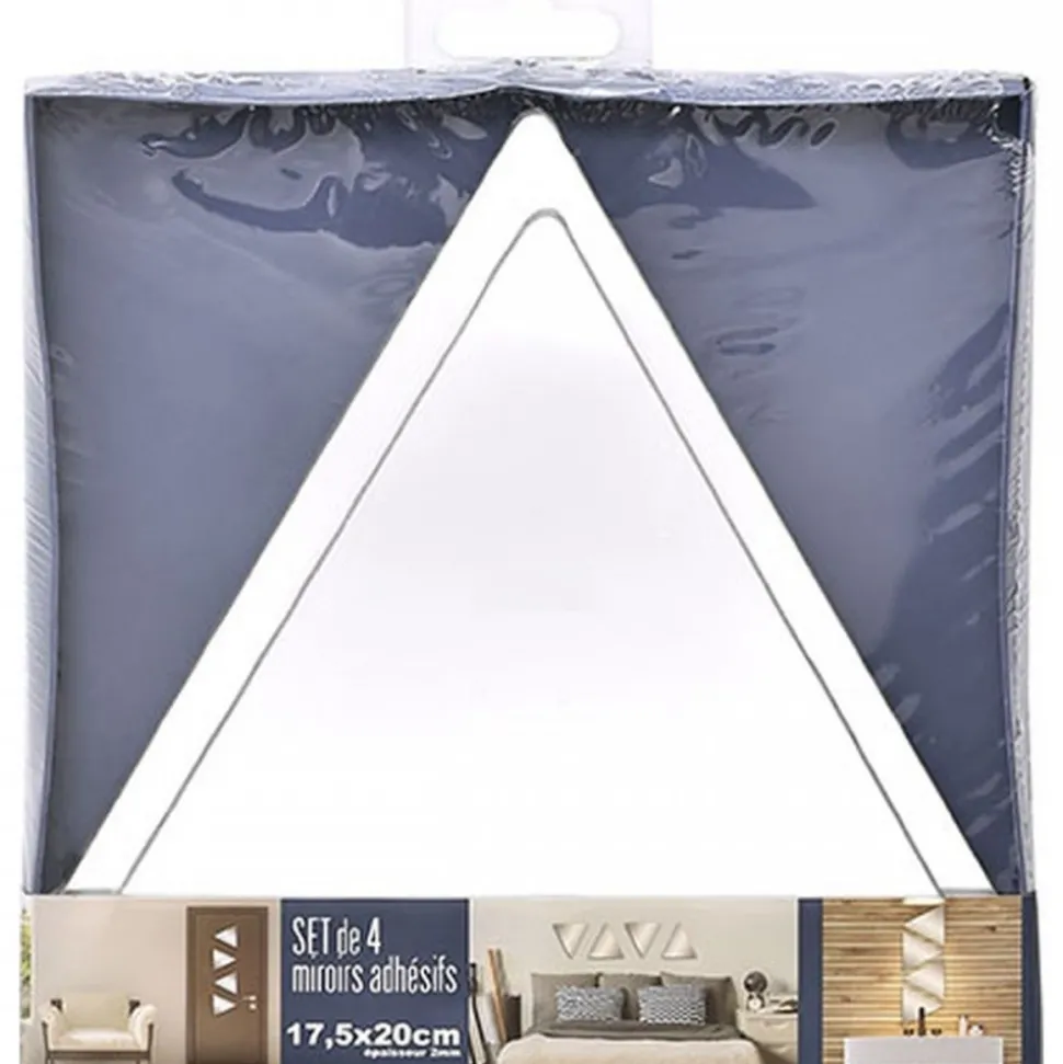 Lustra samoprzylepne Triangle 4 sztuki
