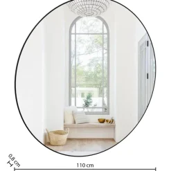 Lustro ścienne Alice 110 cm czarne