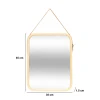 Lustro ścienne prostokątne 35x45 Marron1