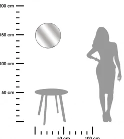 Lustro ścienne z półkami LOFT ROUND