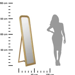 Lustro stojące Adele złote 160 cm