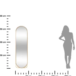 Lustro stojące Edi 160 cm złote