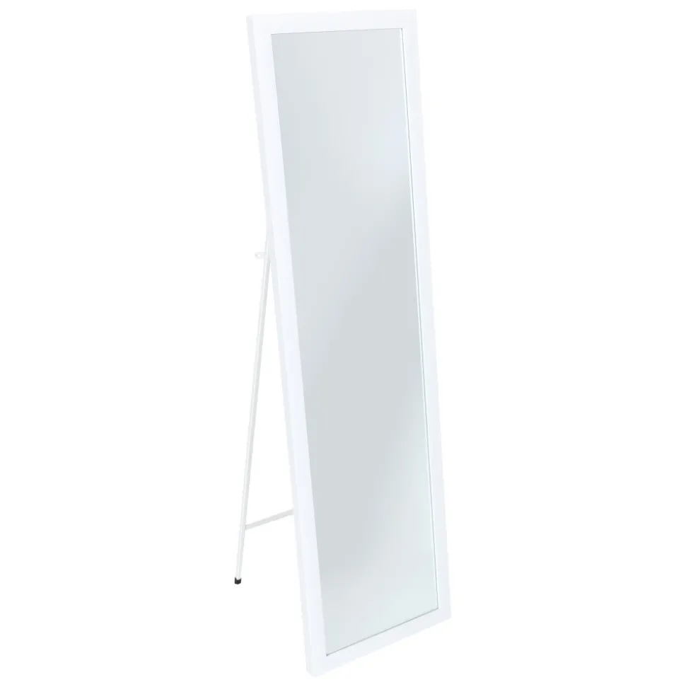 Lustro stojące podłogowe białe 35x125