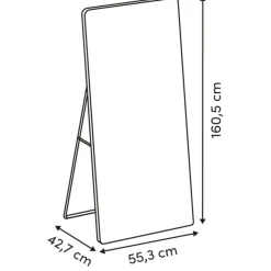 Lustro stojące w ramie 160 x 56 cm