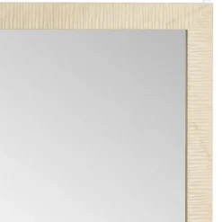 Lustro zawieszane na drzwi lub ścianę biało-beżowe 126 cm