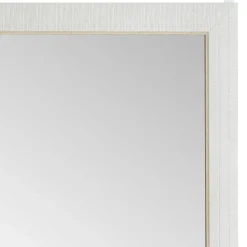 Lustro zawieszane na drzwi lub ścianę białe zdobione 126 cm
