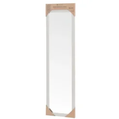 Lustro zawieszane na drzwi lub ścianę białe zdobione 126 cm