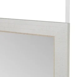 Lustro zawieszane na drzwi lub ścianę białe zdobione 126 cm