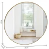 Lustro ścienne Alice 76 cm złote * Atmosphera Outlet