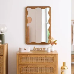 Lustro ścienne Tinny 91 x 61 cm faliste * Atmosphera Sale