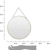 Lustro ścienne złote na łańcuszku 29 cm * H&S Decoration Clearance