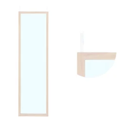 Lustro na drzwi 30x120 cm beżowe * GIFTDECOR New