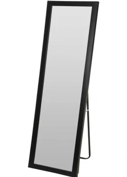 Lustro stojące podłogowe w czarnej ramie 125x36 cm * H&S Decoration Clearance