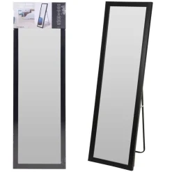 Lustro stojące podłogowe w czarnej ramie 125x36 cm * H&S Decoration Clearance