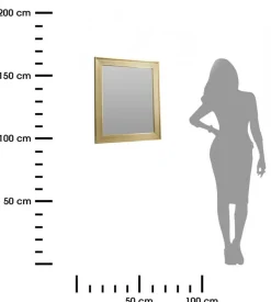 Lustro złote w ozdobnej ramie 50x60 cm * H&S Decoration Outlet