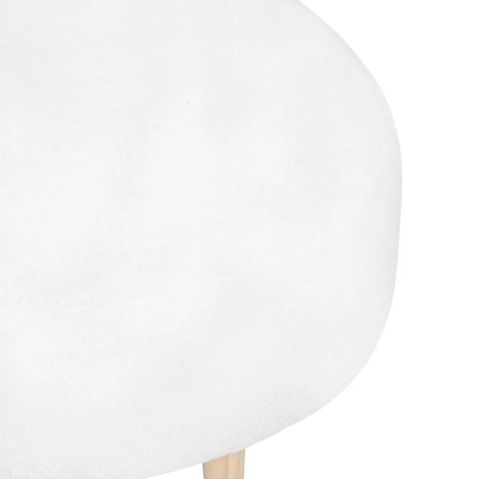Mała sofa biała boucle Insi