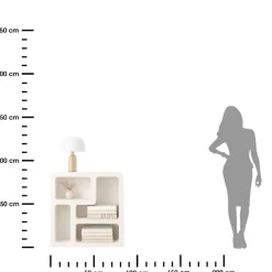 Mała komoda Soleya z 4 półkami biała * Atmosphera Hot
