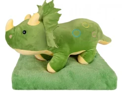 Maskotka z kocykiem DINOZAUR 50 cm koc 160x110 cm