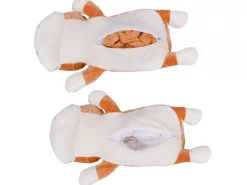 Maskotka z kocykiem BULDOG brąz 50 cm koc 160x110 cm * HowHomely Clearance
