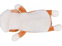 Maskotka z kocykiem BULDOG brąz 50 cm koc 160x110 cm * HowHomely Clearance