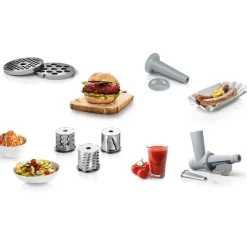 Maszynka do mięsa MFW 2517W z szatkownicą i wyciskarką * BOSCH New