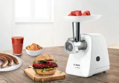 Maszynka do mięsa MFW 2517W z szatkownicą i wyciskarką * BOSCH New