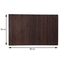 Mata łazienkowa bambus brąz 80 cm
