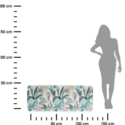 Mata łazienkowa Jardin 45x120 liście