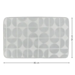 Mata łazienkowa Roy 50x80 cm szara