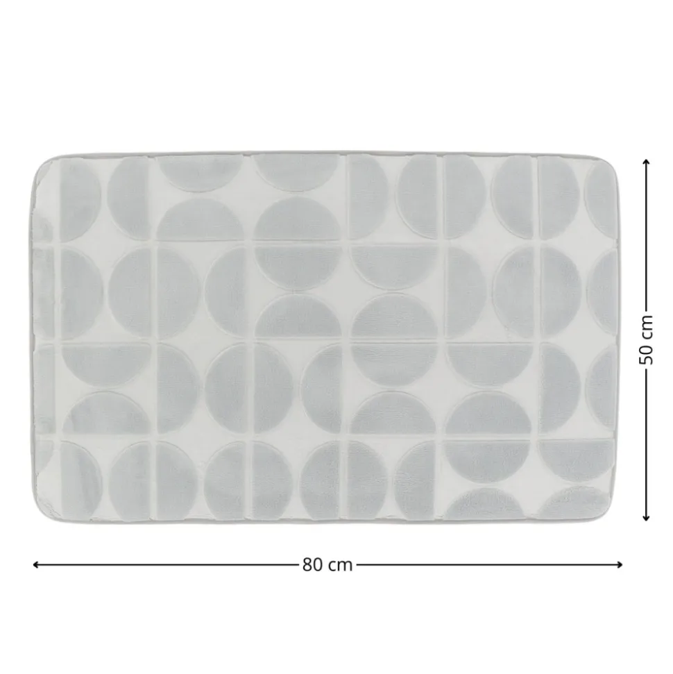 Mata łazienkowa Roy 50x80 cm szara