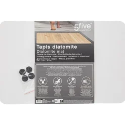Mata łazienkowa z diatomitu Bambus 39 x 60 cm