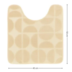 Mata pod WC Roy 45x50 cm beż