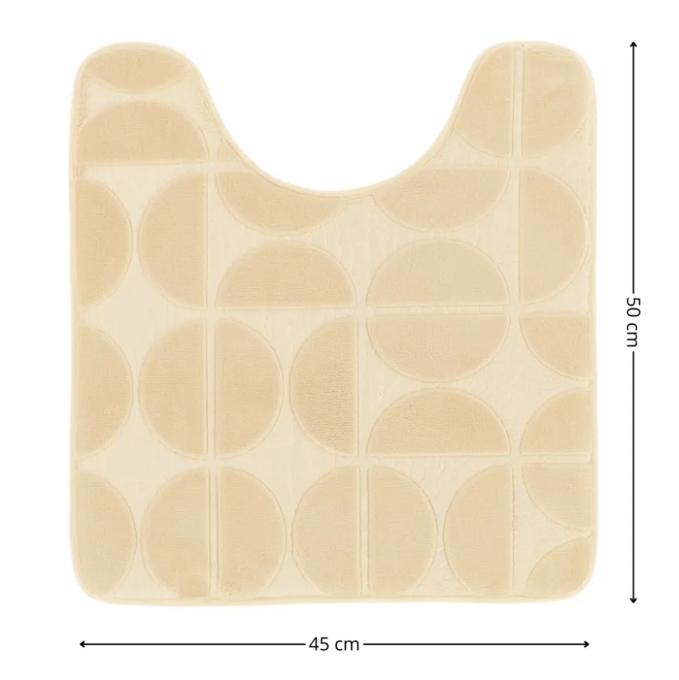 Mata pod WC Roy 45x50 cm beż