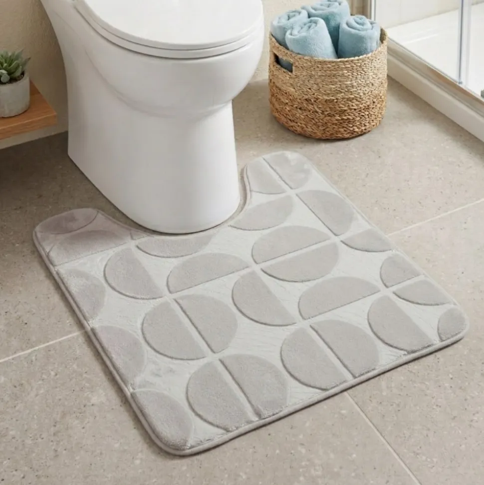 Mata pod WC Roy 45x50 cm szara