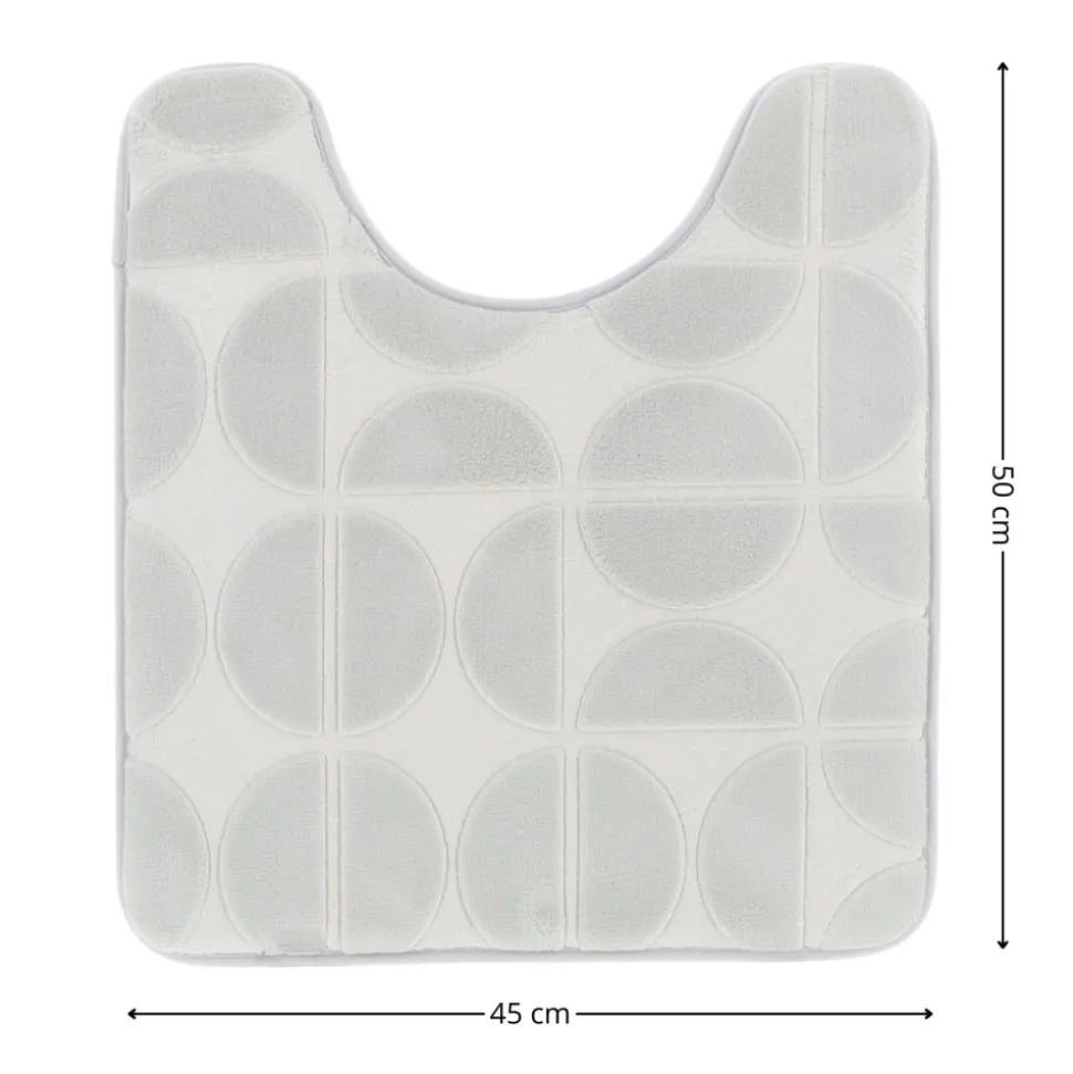 Mata pod WC Roy 45x50 cm szara