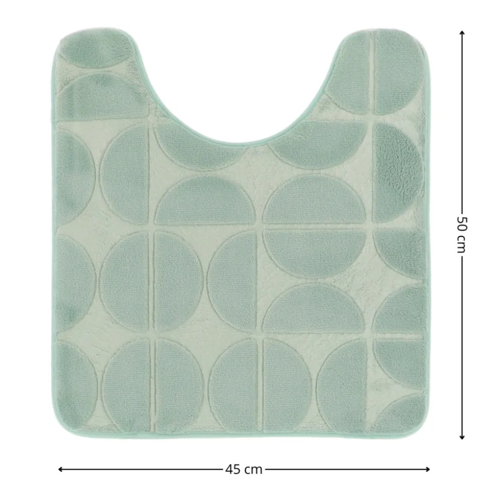 Mata pod WC Roy 45x50 cm zielona