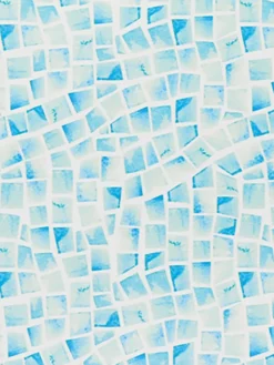 Mata łazienkowa absorbująca RAVENNE 45x60 cm niebieska mozaika * TENDANCE Sale