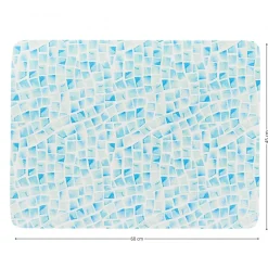 Mata łazienkowa absorbująca RAVENNE 45x60 cm niebieska mozaika * TENDANCE Sale