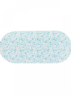 Mata łazienkowa absorbująca RAVENNE 45x100 cm niebieska mozaika * TENDANCE Online