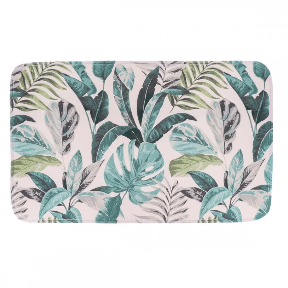 Mata łazienkowa Jardin z motywem liści * TENDANCE New