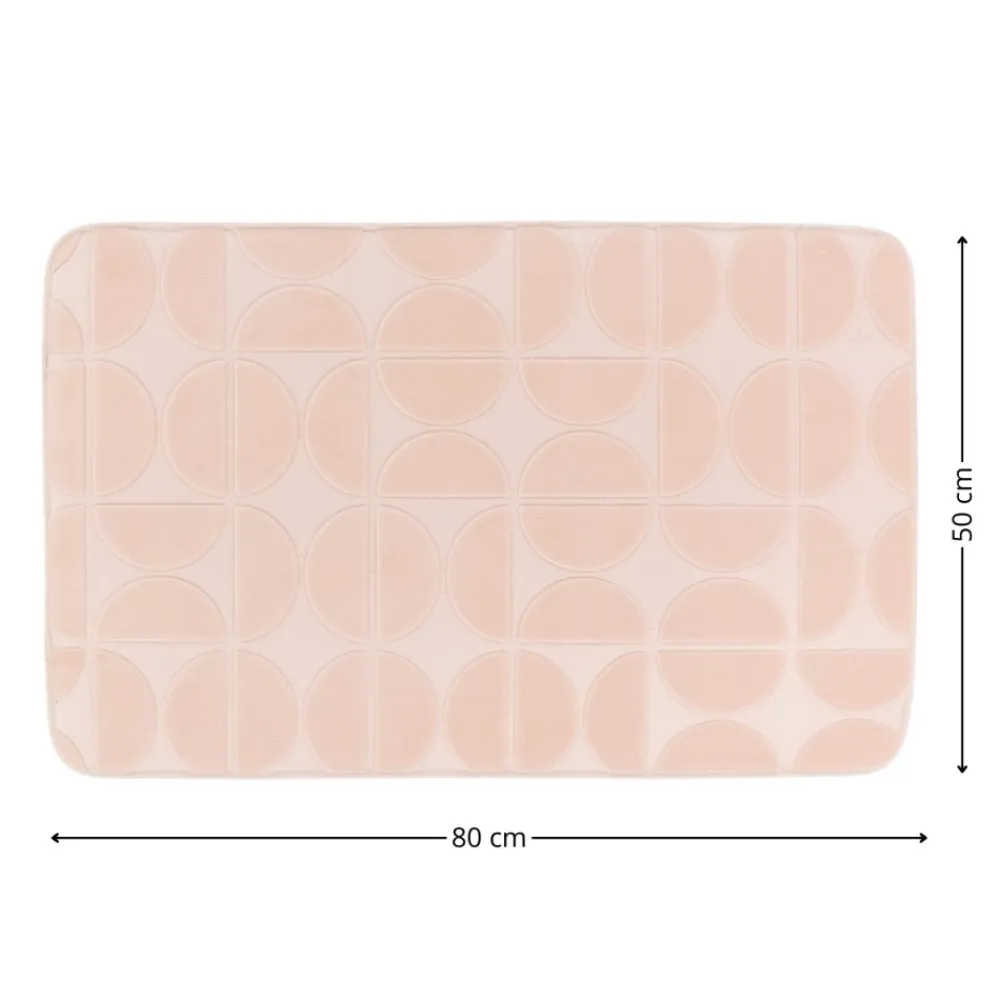 Mata łazienkowa Roy 50x80 cm pudrowy róż * TENDANCE Discount